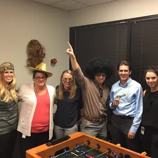 after trying to get out of "the 70's room" - fun team building event!