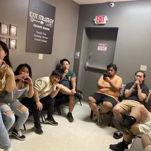 Getting ready for escape room!!!