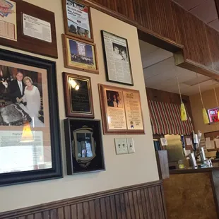 Inside the shop! Good stuff on the walls for display...