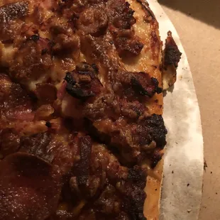 plastic pepperoni with burnt topping