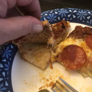 Meat muncher with extra sauce