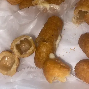 NO Fried Mozzarella Cheese Sitcks JUST FRIED !!