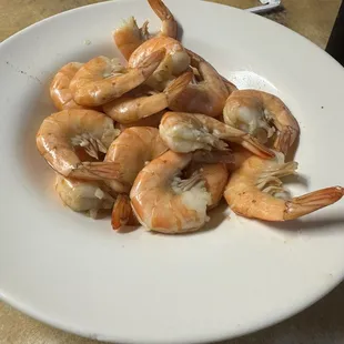 Steamed shrimp