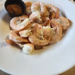 Steamed shrimp