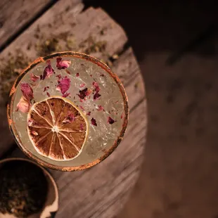 Spiced rims and dried citrus