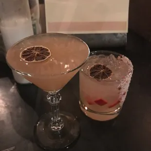 Charabia daquiri and cascada rosada