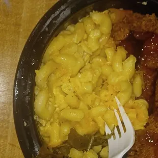macaroni and cheese and sausage