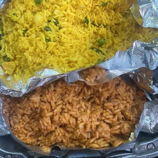 Jollof rice and Fried rice