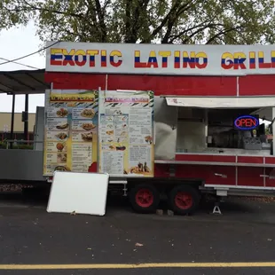 Front of the taco truck.