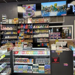 the inside of a grocery store