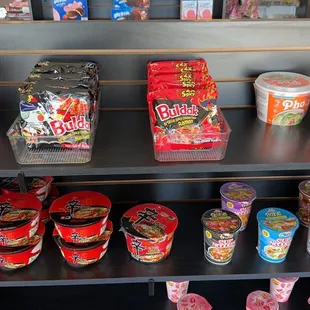 Variety of different noodles!