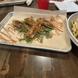 Brisket egg rolls