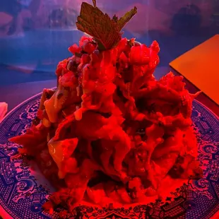 Expatriate Nachos ($19) - the red light doesn&apos;t do the flavor justice, it is truly one of Portland&apos;s best foods