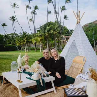 The whole picnic was setup beautifully