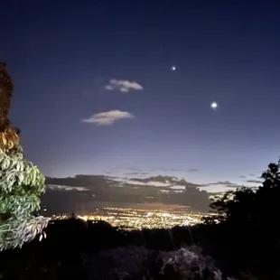Night time views of Honolulu