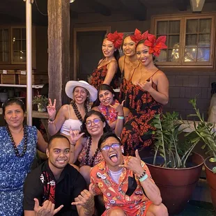 dining area photos w coco and ladies!