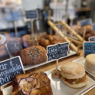 a variety of pastries