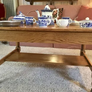 Flow Blue and Classic Furniture at an Estate Sale by Expert Estates