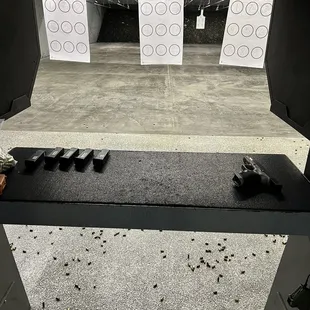 Target practice with a Glock 17.