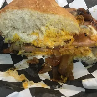 Fried Bologna Sandwich