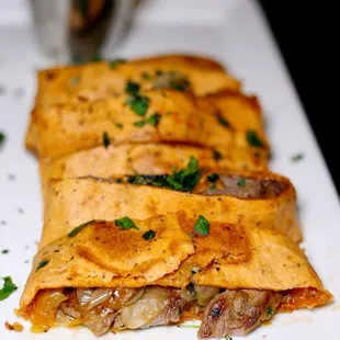 a plate of tortillas