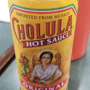 Cholula hot sauce