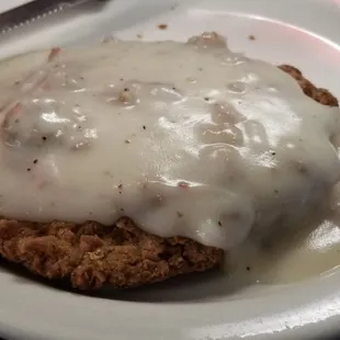 #8. Country Fried Steak, 2 Eggs and Side with Toast