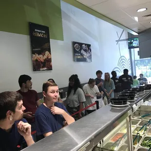 sushi and sashimi, interior