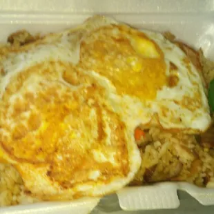 Omg 7am chicken fried rice..