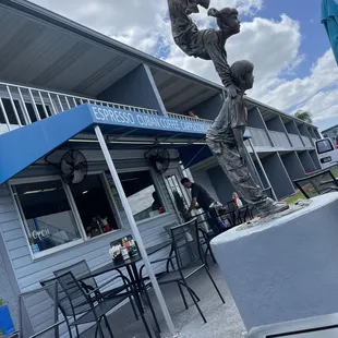 This small cafe is in The Celebration Suites parking lot.