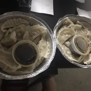 I think I ordered 1 fried and 1 steamed but I might've put 2 steamed instead but picked it up my 32 dumplings!