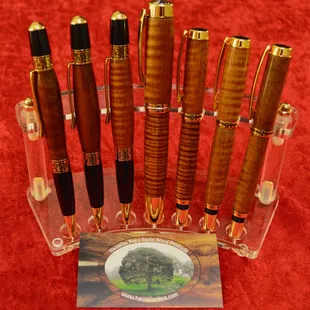 Purchase Hawaiian Koa and Exotic Wood Products items made by Matthew and Michaela Lund on display at Express Engraving!