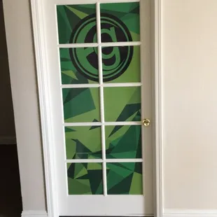Office Door Perforated Graphic