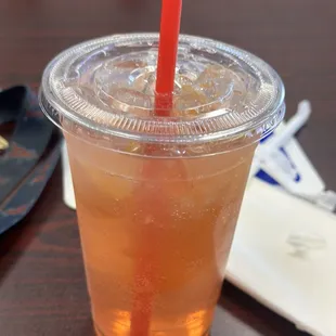 Peach lemonade refresher