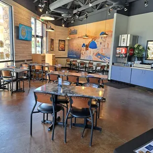 Inside restaurant