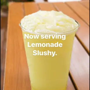 a lemonade slushy