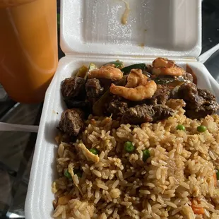 31. New York Strip Steak and Shrimp Combination