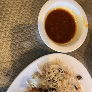 Kabuli Palao Platter with Lamb Shank