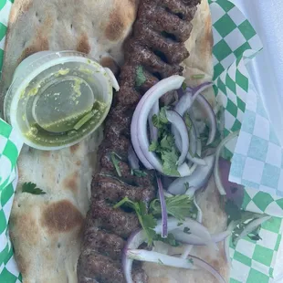 Koobideh Kabob and Naan