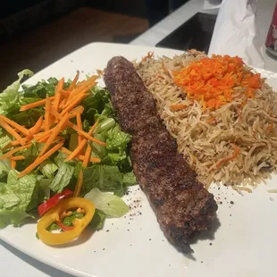 Koobideh Kabob with rice