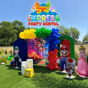 Super Mario Bros Backdrop Amazing job Laura our Event Planner by Signature Events
