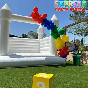 White Deluxe Jumper with Balloon Garland