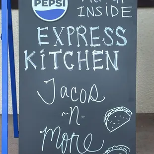 Express Kitchen Sandwich Board Sign