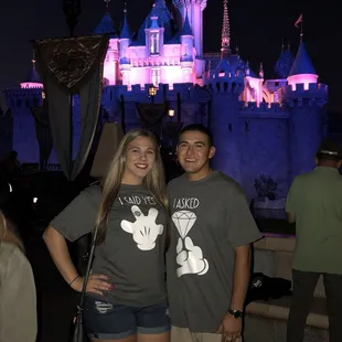 Disney shirts customized for proposal!!