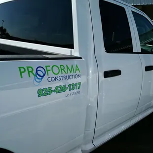 Truck or Car Decals.  Fleet, Corporate or Small Business.