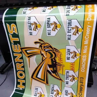 Team banner.