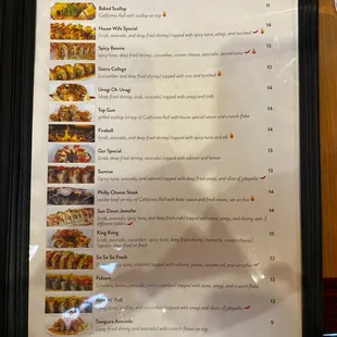 Just a few of the sushi rolls.