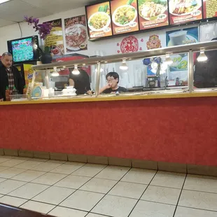 Do not  Eat here I won't but person likes it he eats right out of the display and sneezing on it