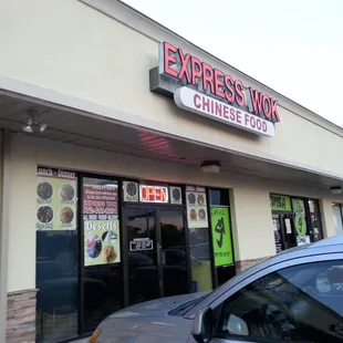 Right next to a cleaners and pizza hut