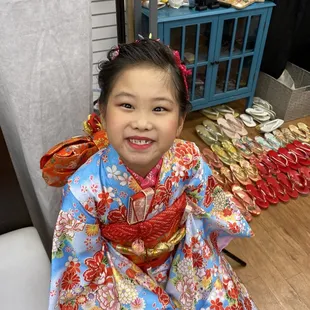 Getting dressed with hair and make up